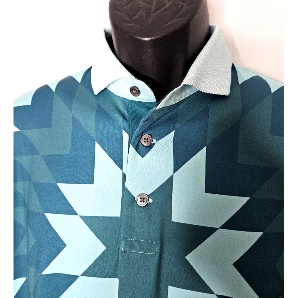 Greyson Golf Performance Fabric Big Sky Pattern‎ Polo Golf Shirt Size M $118
